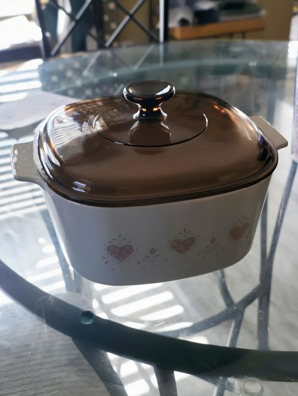 VINTAGE CorningWare Forever Yours 3 Quart Pyrex Lid 80s 90s